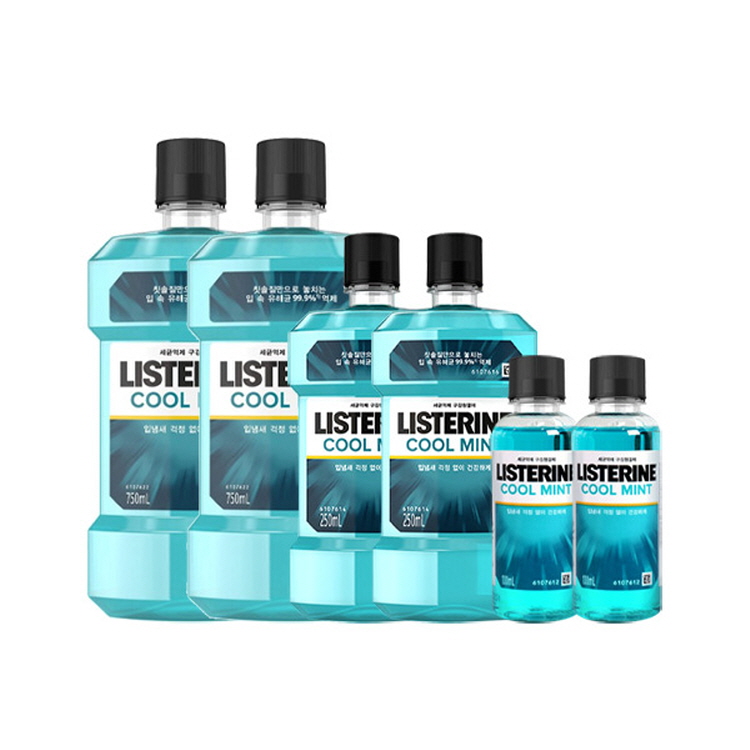 쿨민트 750ml 2개 + 250ml 2개 + 100ml 2개